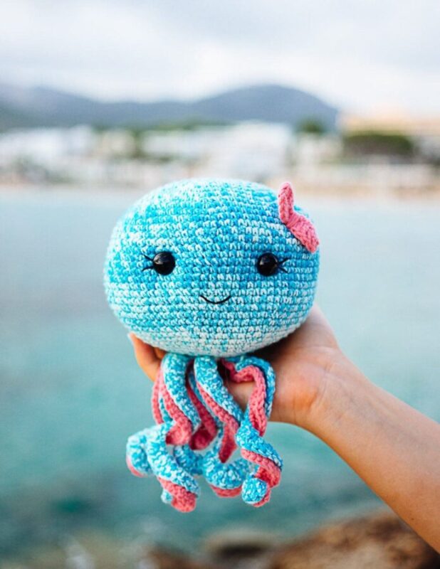 Blue Octopus Amigurumi Crochet Free Pattern