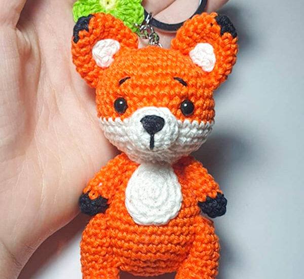 Crochet Fox Keychain Amigurumi Free Pattern