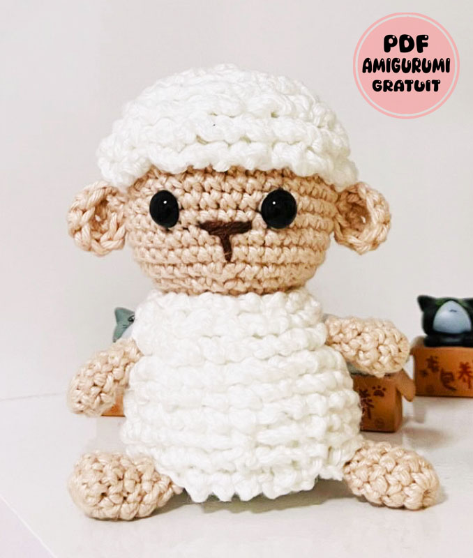 Modèle Amigurumi Mouton Bébé Syla Étape par Étape (2)