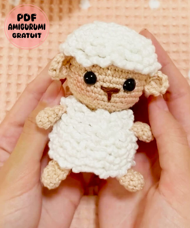 Modèle Amigurumi Mouton Bébé Syla Étape par Étape (3)
