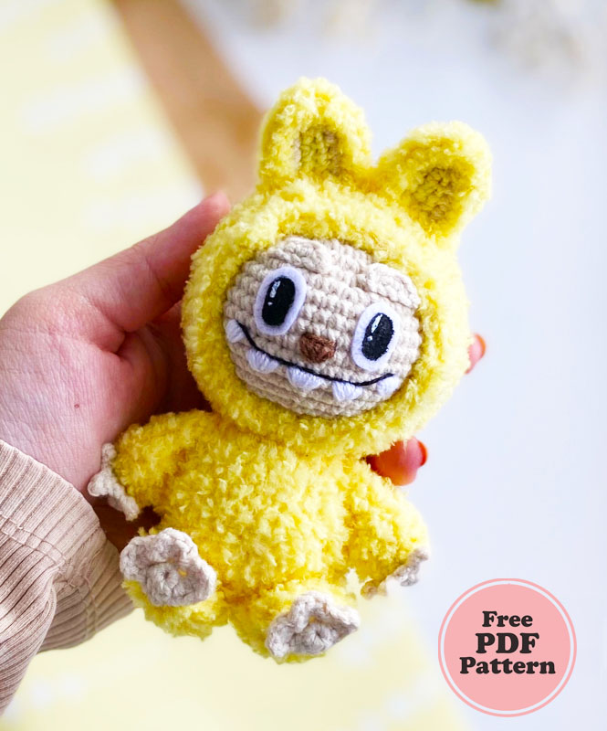 Labubu Crochet Doll Amigurumi PDF Pattern (3)